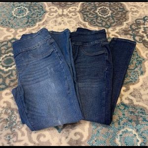 Sonoma Ankle Pull on Jeans 2 Pair Size 10